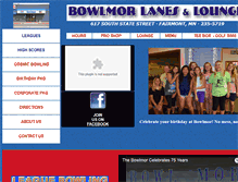 Tablet Screenshot of bowlmor-lanes.com